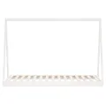 Cadre de lit pour enfants blanc 90x190 cm bois de pin massif
