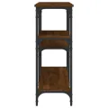 Table console chêne marron 160x29x75 cm Bois d'ingénierie