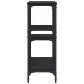 Table console noir 102x29x75 cm bois d'ingénierie