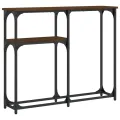 Table console chêne marron 90x22,5x75 cm bois d'ingénierie