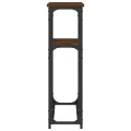 Table console chêne marron 90x22,5x75 cm bois d'ingénierie
