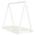 Cadre de lit pour enfant blanc 70x140 cm bois de pin massif