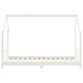 Cadre de lit pour enfants blanc 90x190 cm bois de pin massif