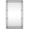 Miroir mural noir 60x100 cm rectangulaire fer