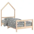 Cadre de lit pour enfant 80x160 cm bois de pin massif