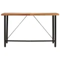 Table de bar 180x70x107 cm bois massif d'acacia et fer