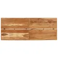 Table de bar 180x70x107 cm bois massif d'acacia et fer