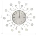 325165  Wall Clock Silver 40 cm Metal