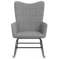 Chaise à bascule Gris clair Tissu