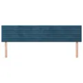 Têtes de lit 2 pcs Bleu foncé 80x5x78/88 cm Velours