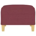 Repose-pied Rouge bordeaux 70x55x41 cm Tissu