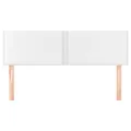 Têtes de lit 2 pcs Blanc 72x5x78/88 cm Similicuir