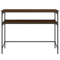 Table console chêne marron 100x35,5x75 cm bois d'ingénierie