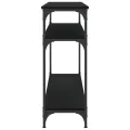 Table console noir 100x29x75 cm bois d'ingénierie