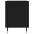 Tables de chevet 2 pcs noir 40x35x50 cm bois d’ingénierie