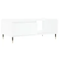 Table basse Blanc 90x50x36,5 cm Bois d'ingénierie