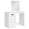 Coiffeuse avec lumières LED blanc 90x42x132,5 cm