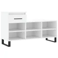 Armoire à chaussures Blanc 102x36x60 cm Bois d'ingénierie
