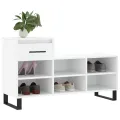 Armoire à chaussures Blanc 102x36x60 cm Bois d'ingénierie