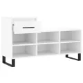Armoire à chaussures Blanc 102x36x60 cm Bois d'ingénierie