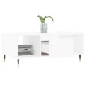 Table basse Blanc 90x50x36,5 cm Bois d'ingénierie