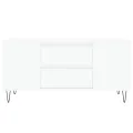 Table basse blanc 102x44,5x50 cm bois d'ingénierie