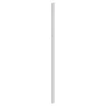 Tête de lit métal blanc 120 cm