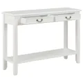 Table console Blanc 110x35x80 cm Bois