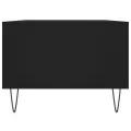Table basse Noir 90x50x36,5 cm Bois d'ingénierie