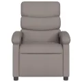 Fauteuil de massage inclinable Taupe Tissu