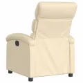 Fauteuil inclinable Crème Tissu