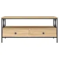 Table basse chêne sonoma 100x51x45 cm bois d'ingénierie