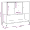 Buffet chêne sonoma 100x36x85 cm bois d'ingénierie