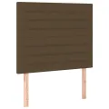 cadre de lit et matelas et LED Marron foncé 80x200cm