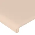 Cadre de lit avec tête de lit Cappuccino 90x200 cm Similicuir