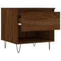Tables basses 2 pcs chêne marron 50x46x50 cm bois d'ingénierie