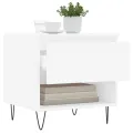 Tables basses 2 pcs blanc 50x46x50 cm bois d'ingénierie