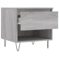 Tables basses 2 pcs sonoma gris 50x46x50 cm bois d'ingénierie