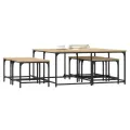 Tables basses gigognes 5 pcs chêne sonoma bois d'ingénierie