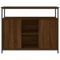 Buffet chêne marron 100x35x80 cm bois d'ingénierie