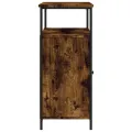 Buffet chêne fumé 100x35x80 cm bois d'ingénierie
