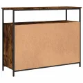 Buffet chêne fumé 100x35x80 cm bois d'ingénierie