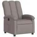 Fauteuil inclinable Taupe Tissu