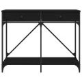 Table console noir 100x39x78,5 cm bois d'ingénierie