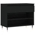 Armoire à chaussures Noir 70x36x60 cm Bois d'ingénierie