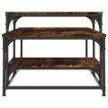 Table basse chêne fumé 102x60x45 cm bois d'ingénierie