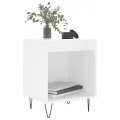 Tables de chevet 2 pcs blanc 40x35x50 cm bois d’ingénierie