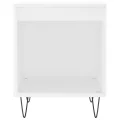Tables de chevet 2 pcs blanc 40x35x50 cm bois d’ingénierie
