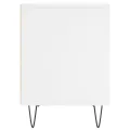 Tables de chevet 2 pcs blanc 40x35x50 cm bois d’ingénierie
