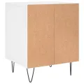 Tables de chevet 2 pcs blanc 40x35x50 cm bois d’ingénierie